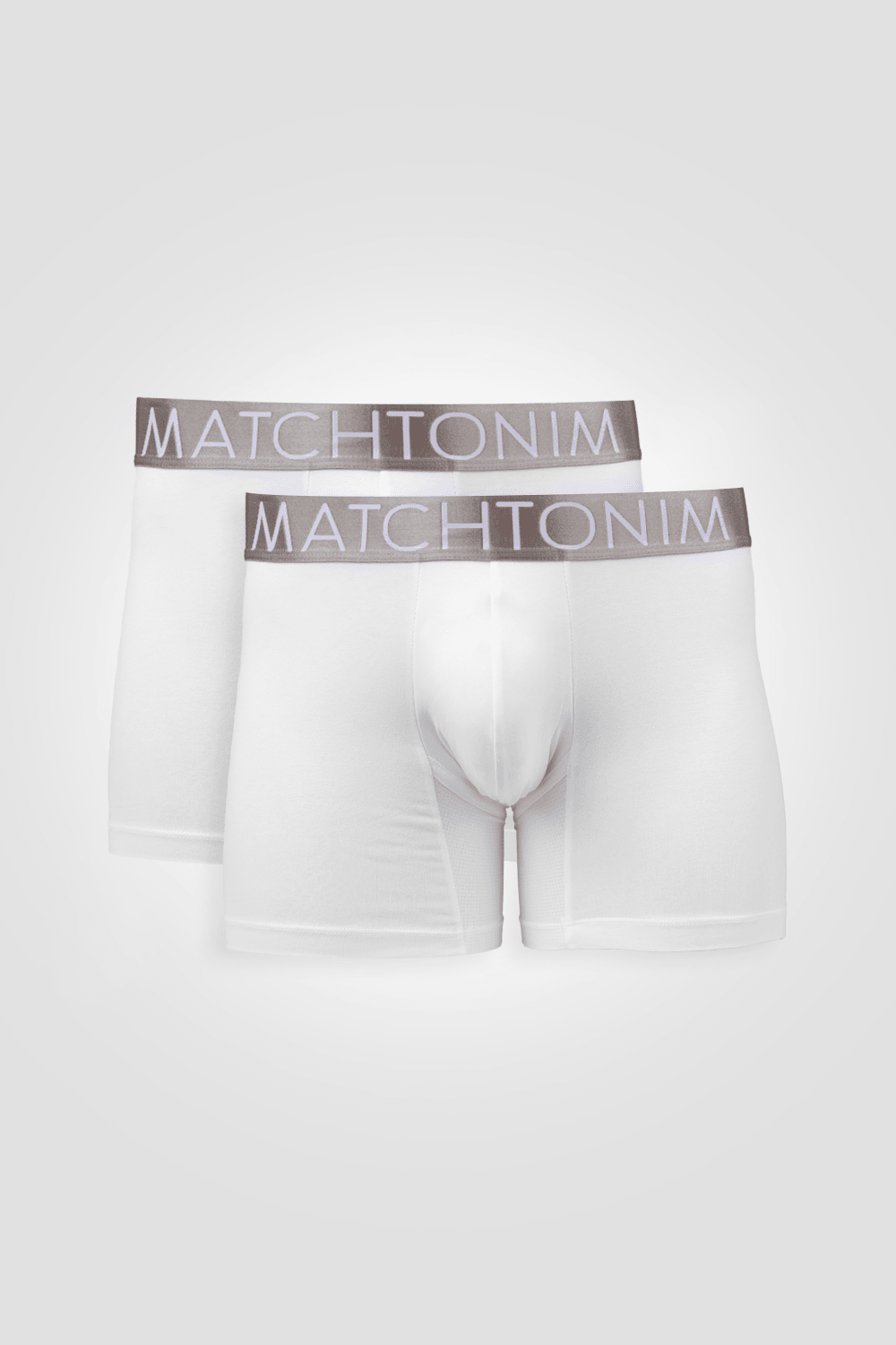 DELTA - מארז 2 בוקסרים קצרים D-POUCH בצבע לבן - MASHBIR//365