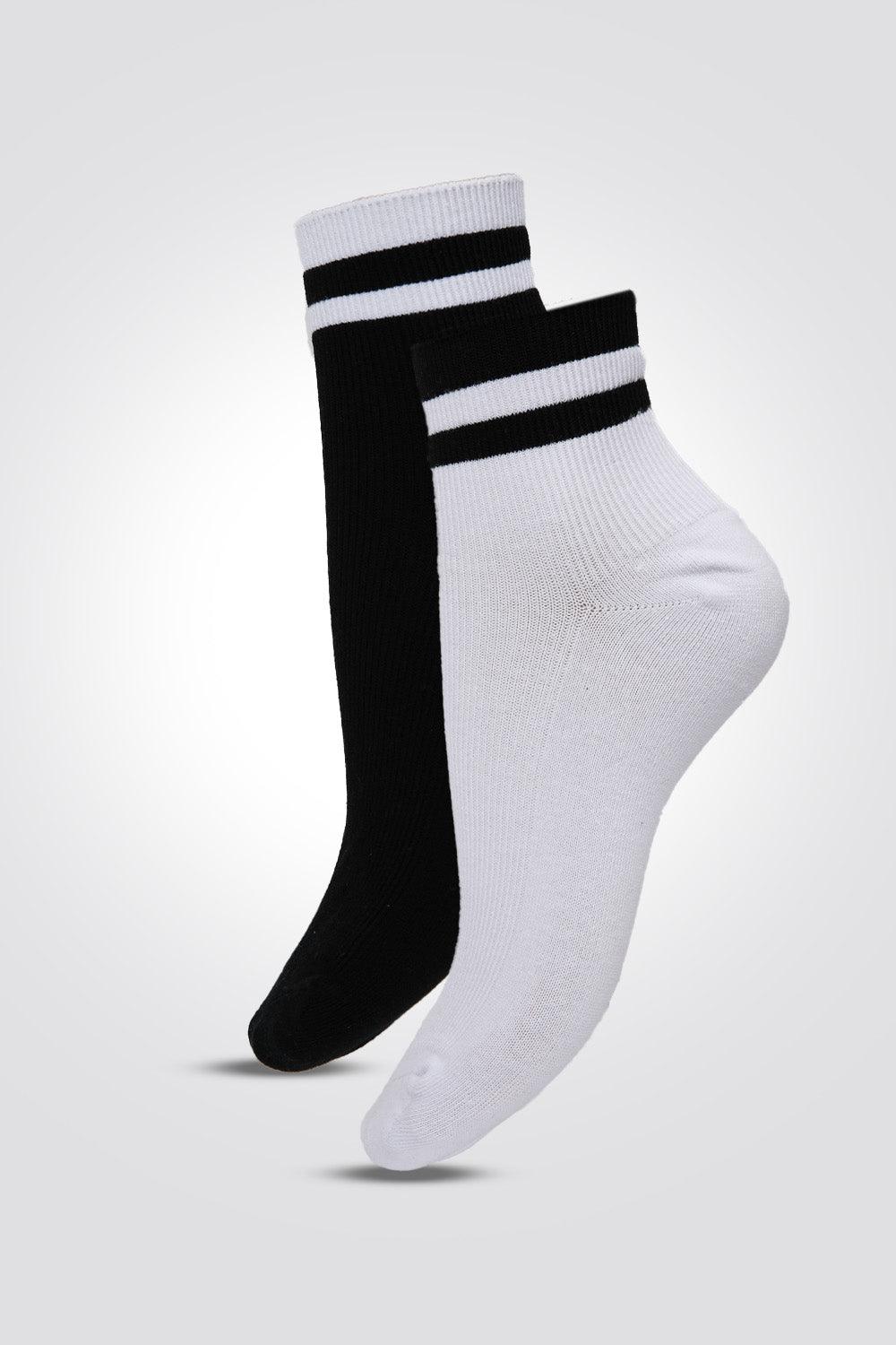 DELTA - מארז 2 גרבי רבע MONOCHROME PACK - MASHBIR//365