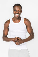 KENNETH COLE - מארז 2 גופיות סבא ריב לגברים בצבע לבן - MASHBIR//365