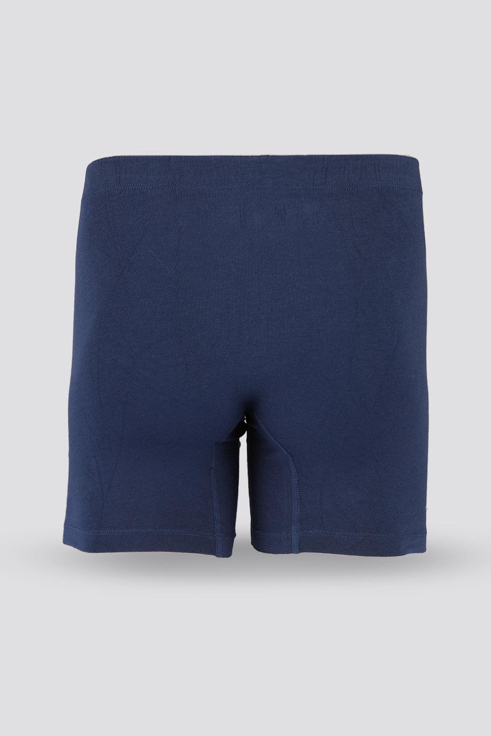 DELTA - מארז 2 תחתוני בוקסר ארוכים COTTON STRETCH אפור וכחול - MASHBIR//365