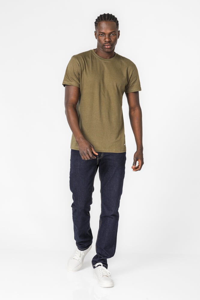 KENNETH COLE - מארז 2 חולצות בייסיק קצרות לגברים בצבע ירוק זית - MASHBIR//365