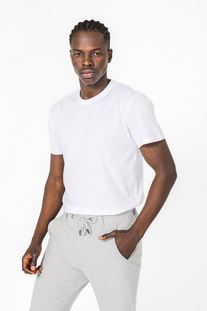 KENNETH COLE - מארז 2 חולצות בייסיק קצרות לגברים בצבע לבן - MASHBIR//365