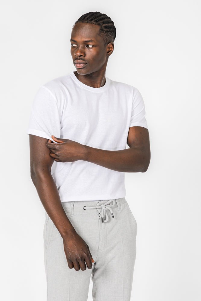 KENNETH COLE - מארז 2 חולצות בייסיק קצרות לגברים בצבע לבן - MASHBIR//365