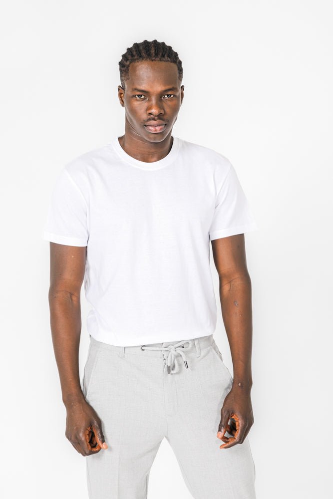 KENNETH COLE - מארז 2 חולצות בייסיק קצרות לגברים בצבע לבן - MASHBIR//365