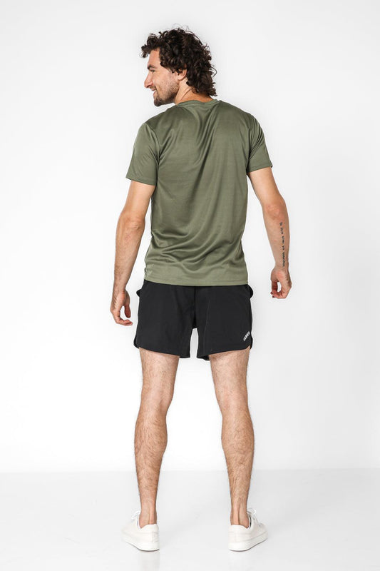 DELTA - מארז 2 חולצות דריי פיט בצבע ירוק זית - MASHBIR//365