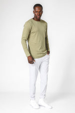 DELTA - מארז 2 חולצות פלנל צווארון עגול בצבע ירוק - MASHBIR//365