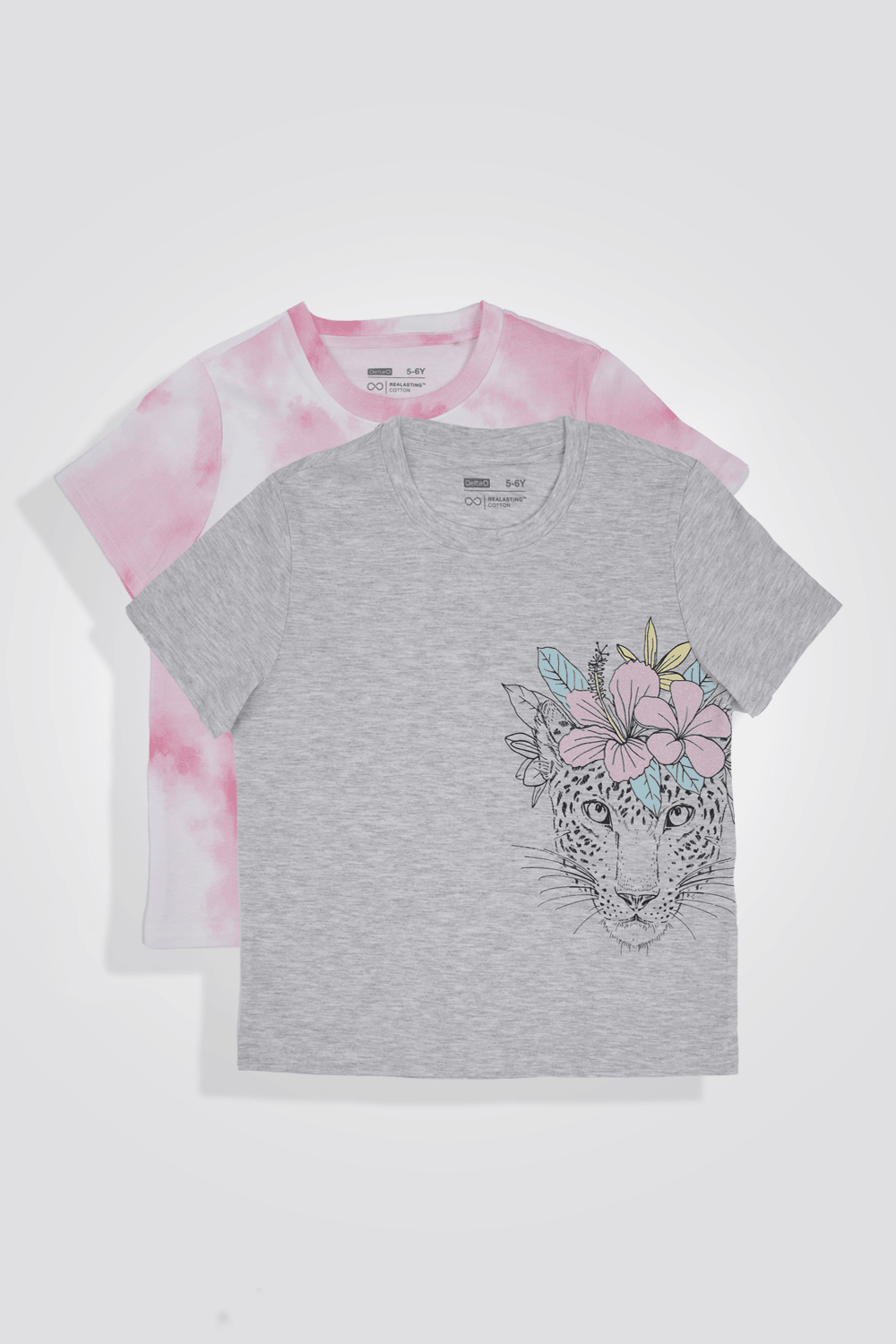 DELTA - מארז 2 חולצות קצרות סלאב לילדות - MASHBIR//365