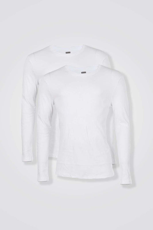 DELTA - מארז 2 חולצות שרוול ארוך לבן - MASHBIR//365