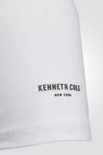 KENNETH COLE - מארז 2 חולצות צווארון עגול בצבע לבן - MASHBIR//365