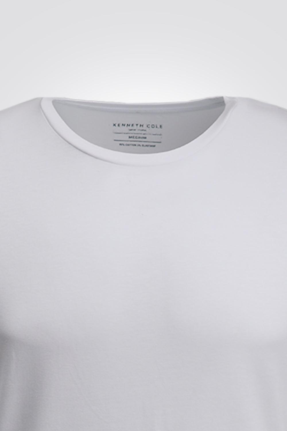 KENNETH COLE - מארז 2 חולצות צווארון עגול בצבע לבן - MASHBIR//365