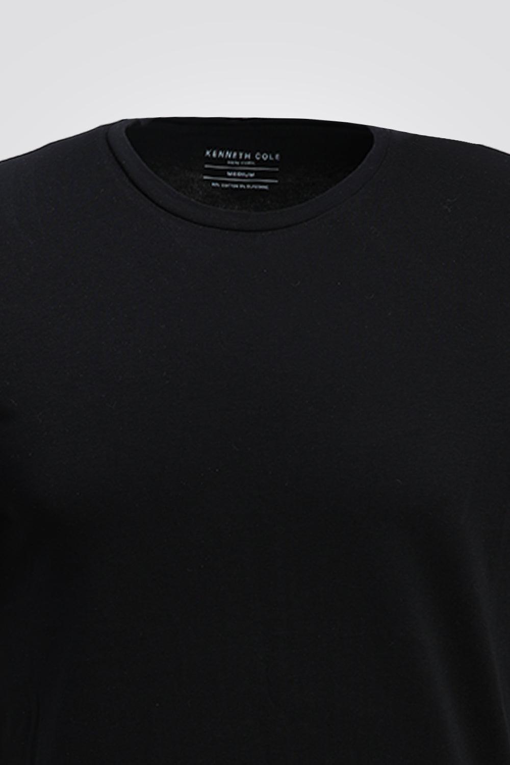 KENNETH COLE - מארז 2 חולצות צווארון עגול בצבע שחור - MASHBIR//365
