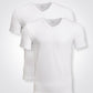 KENNETH COLE - מארז 2 חולצות צווארון V בצבע לבן - MASHBIR//365 - 4