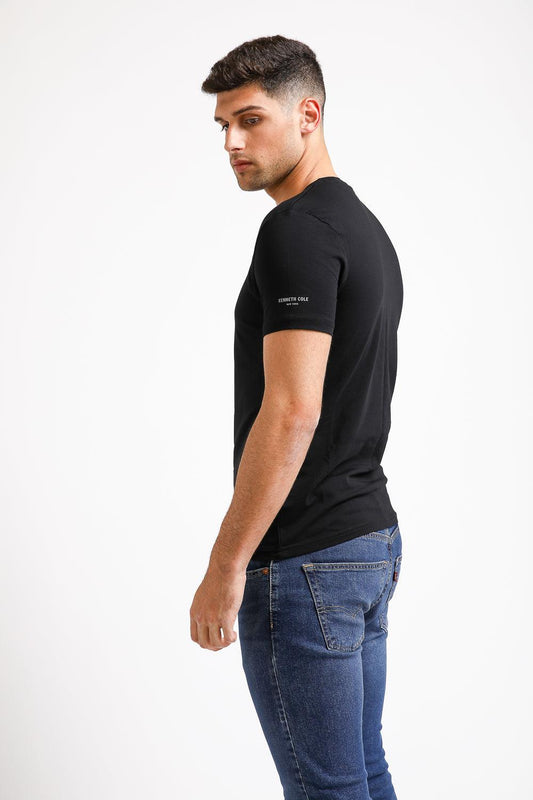 KENNETH COLE - מארז 2 חולצות צווארון V שחור - MASHBIR//365