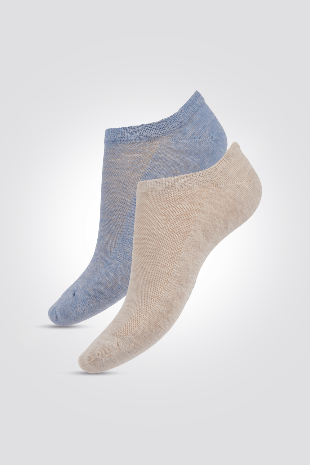 DELTA - מארז 2 זוגות גרבי רשת לנשים בצבע בז' וכחול - MASHBIR//365