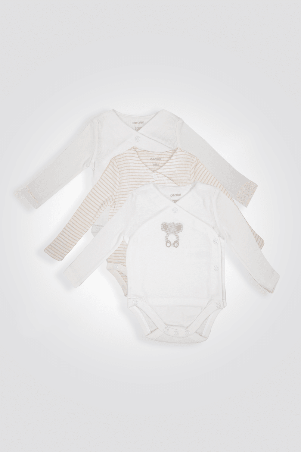 OBAIBI - מארז 3 בגדי גוף לתינוקות - MASHBIR//365