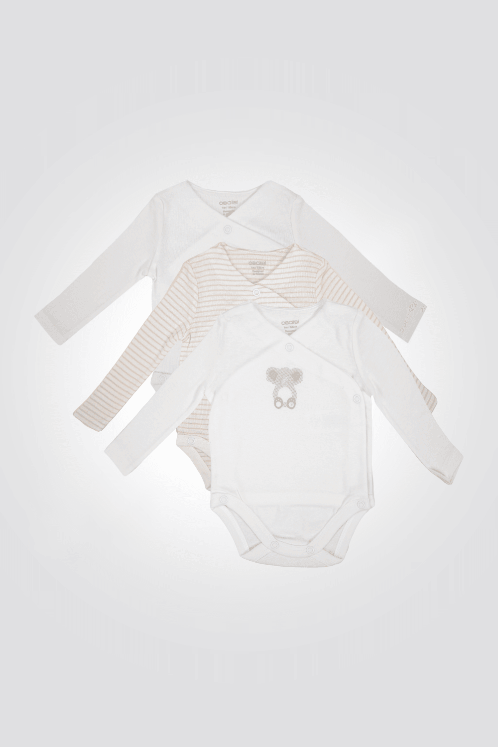 OBAIBI - מארז 3 בגדי גוף לתינוקות - MASHBIR//365