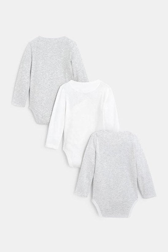 OBAIBI - מארז 3 בגדי גוף מעטפת שרוול ארוך - MASHBIR//365