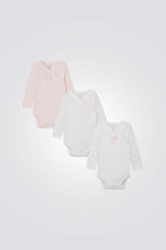 OBAIBI - מארז 3 בגדי גוף שרוול ארוך לתינוקות - MASHBIR//365