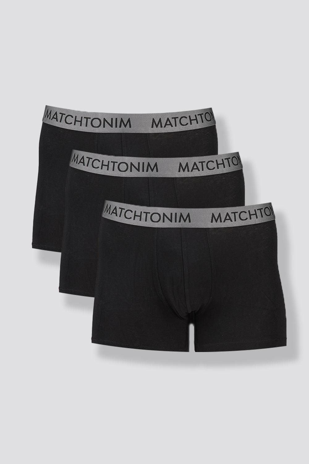 DELTA - מארז 3 תחתוני בוקסר צמודים COTTON STRETCH - MASHBIR//365