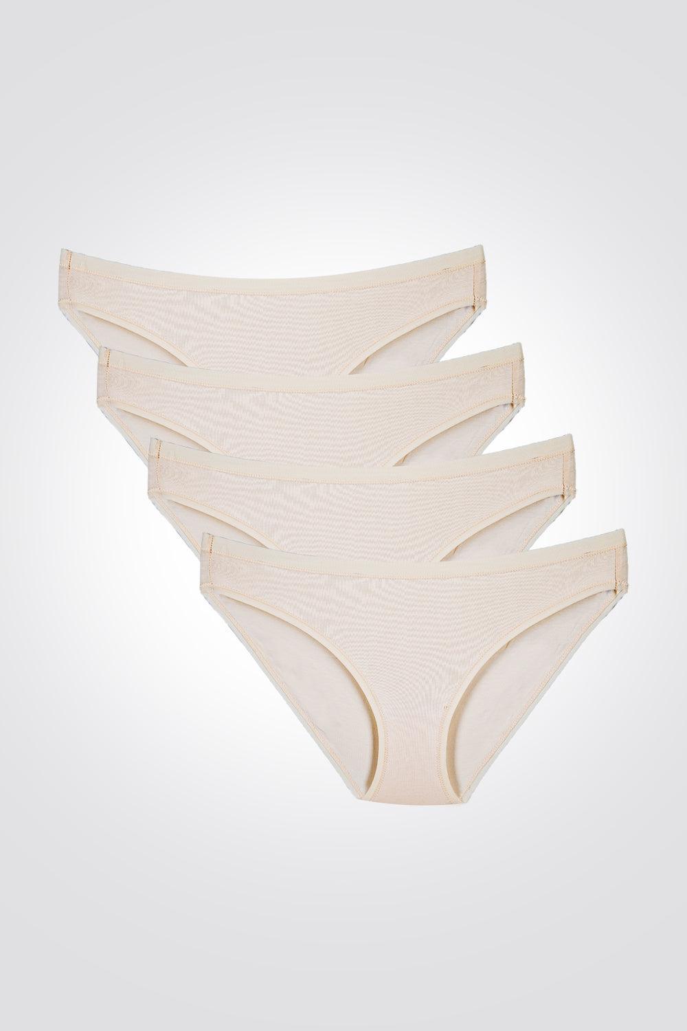 DELTA - מארז 4 תחתוני מיני BASIC PACK בצבע קרם - MASHBIR//365