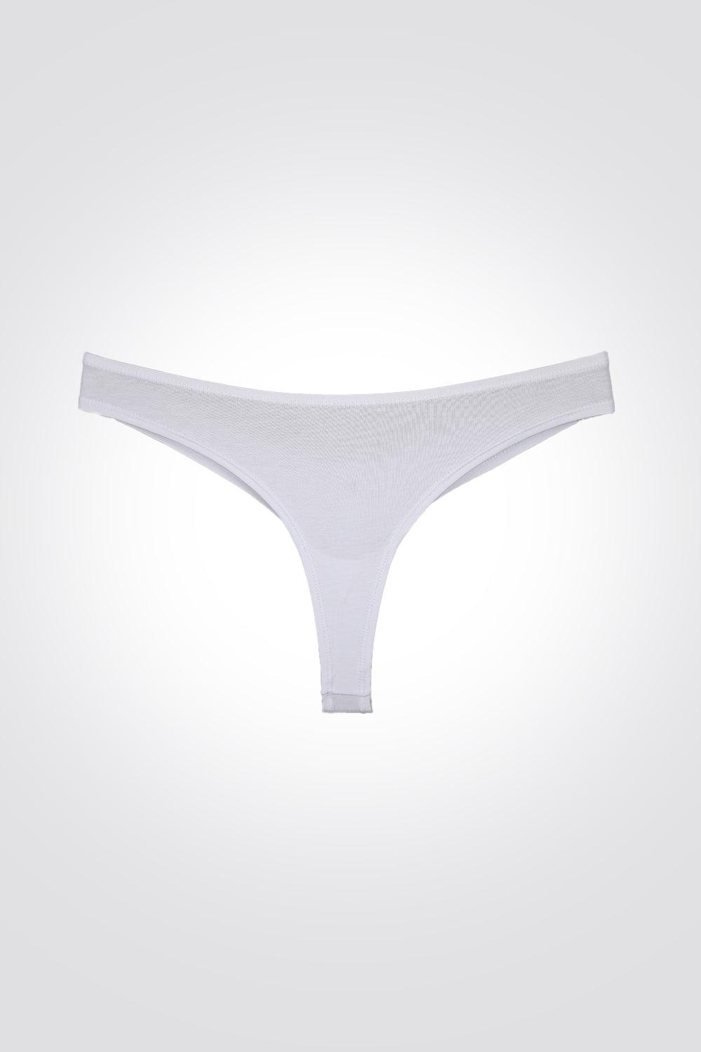 DELTA - מארז 4 תחתוני חוטיני BASIC PACK בצבע לבן - MASHBIR//365