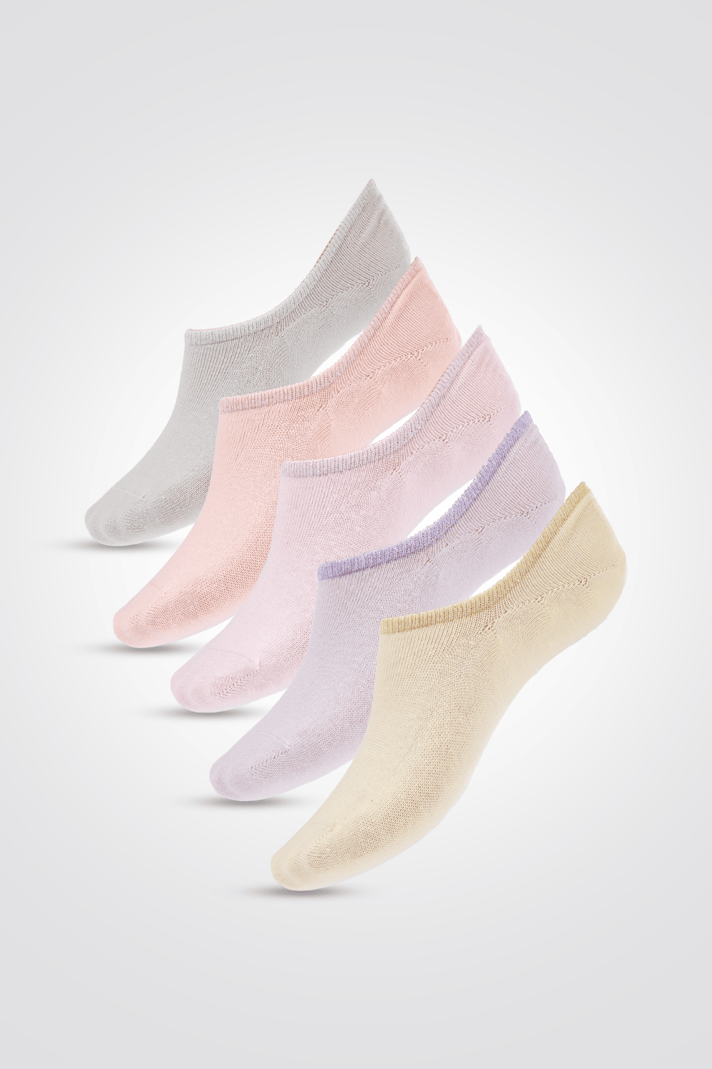 DELTA - מארז 5 גרבי סניקרס לורקס פסטל לילדות - MASHBIR//365