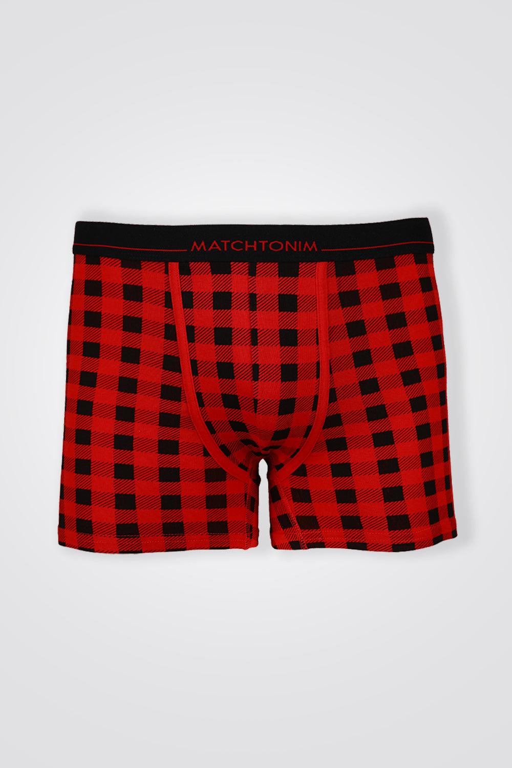 DELTA - מארז 5 תחתוני בוקסר לילדים בדוגמת משבצות - MASHBIR//365