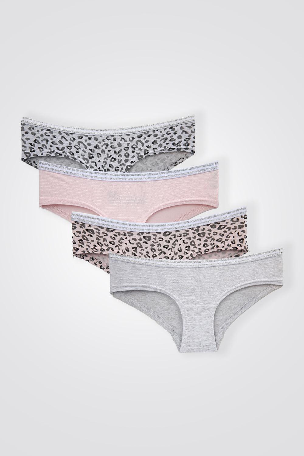 DELTA - מארז 5 תחתוני היפסטר לבנות LEOPARD PACK - MASHBIR//365