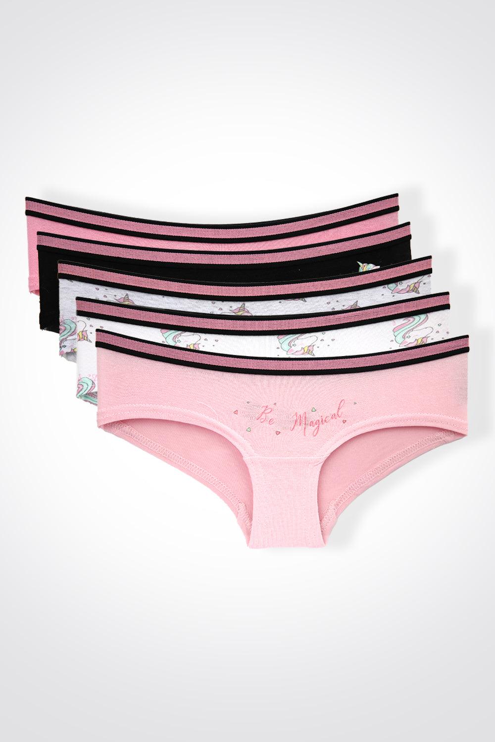 DELTA - מארז 5 תחתוני היפסטר לבנות UNICORN PACK - MASHBIR//365