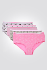 DELTA - מארז 5 תחתוני היפסטר מודפסים לבנות - MASHBIR//365