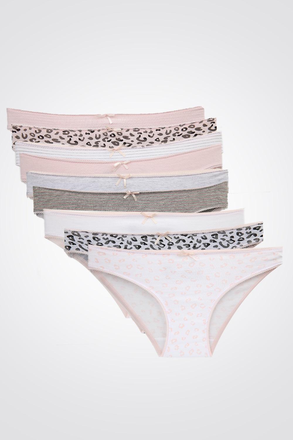 DELTA - מארז 9 תחתוני מיני לבנות LEOPARD PACK - MASHBIR//365