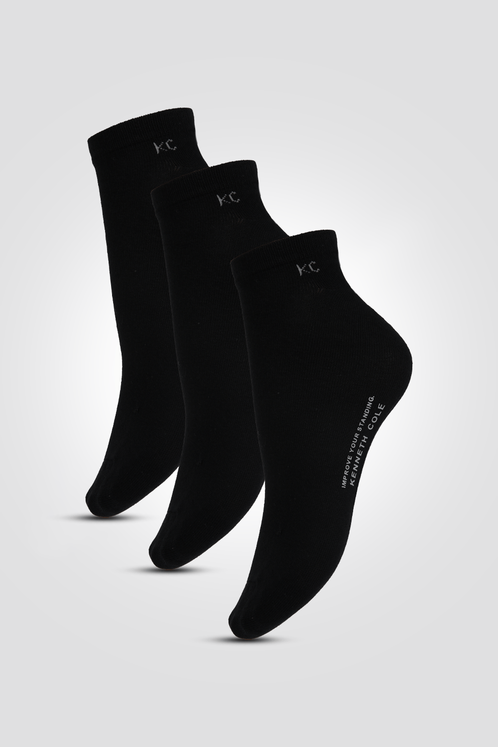 KENNETH COLE - מארז קרסוליות לגברים בצבע שחור - MASHBIR//365