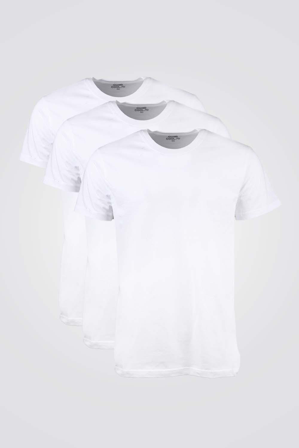 COOL 32 - מארז שלישיית טישירטים לגבר בצבע לבן - MASHBIR//365