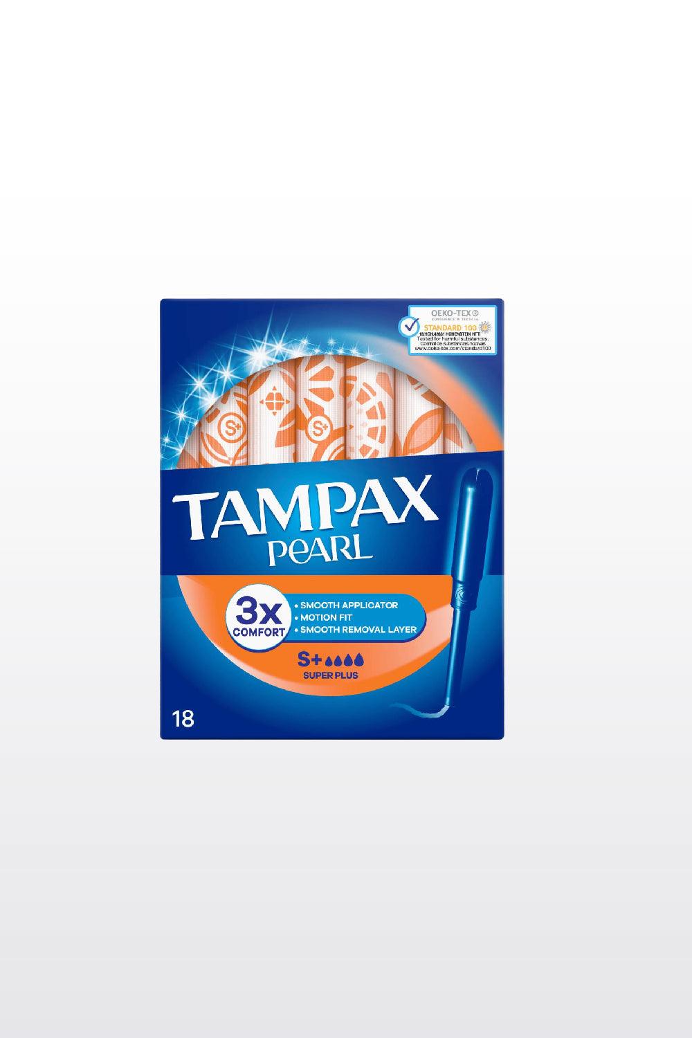 TAMPAX - טמפוני טמפקס פרל עם מוליך סופר פלוס - MASHBIR//365