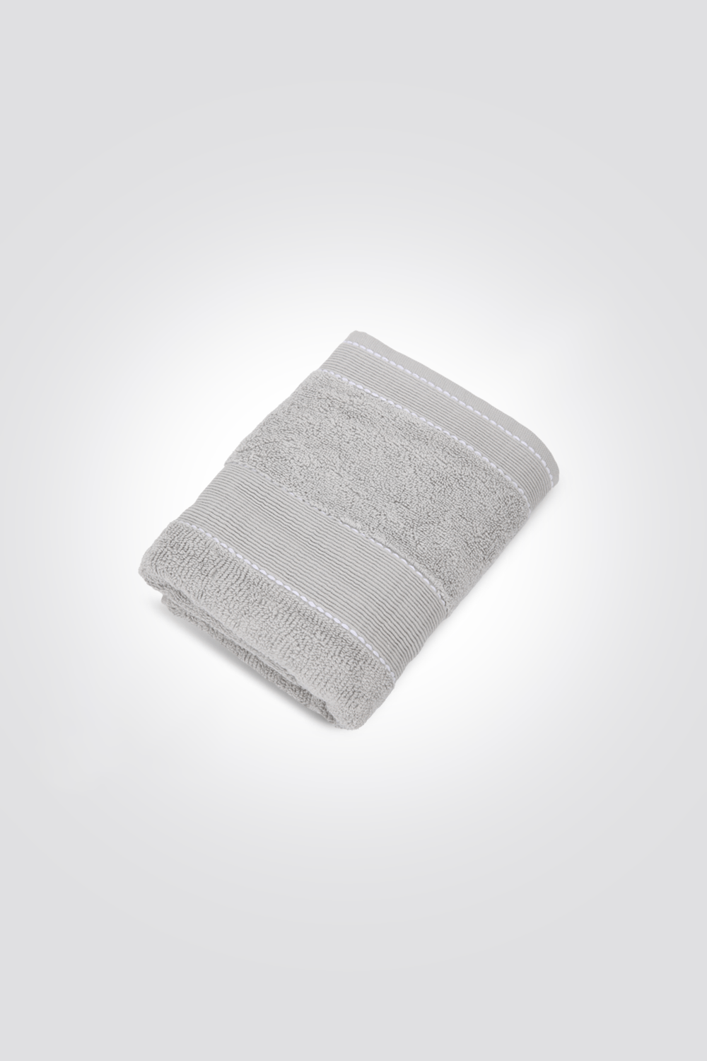 KENNETH COLE - מגבת פנים פרימיום בצבע אפור בהיר - MASHBIR//365
