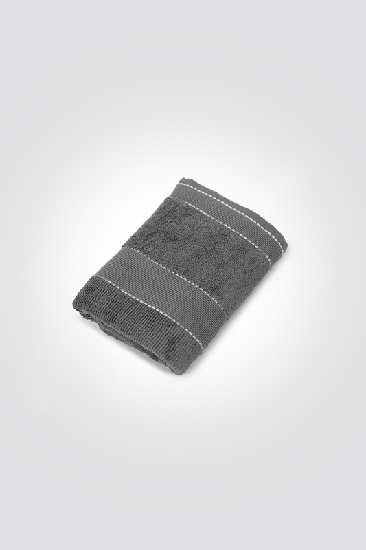 KENNETH COLE - מגבת פנים פרימיום בצבע אפור כהה - MASHBIR//365