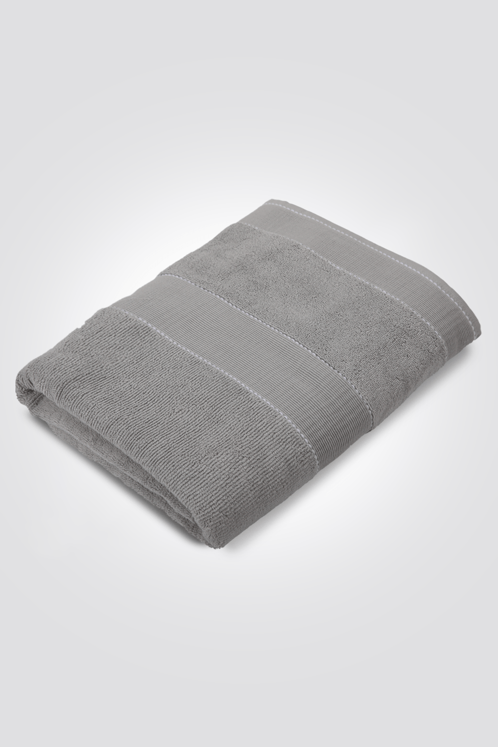 KENNETH COLE - מגבת פרימיום ענקית בצבע אפור בהיר - MASHBIR//365