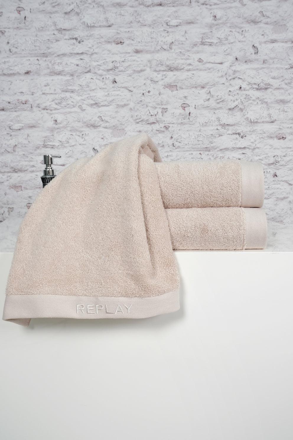 REPLAY - מגבת גוף בז' - MASHBIR//365