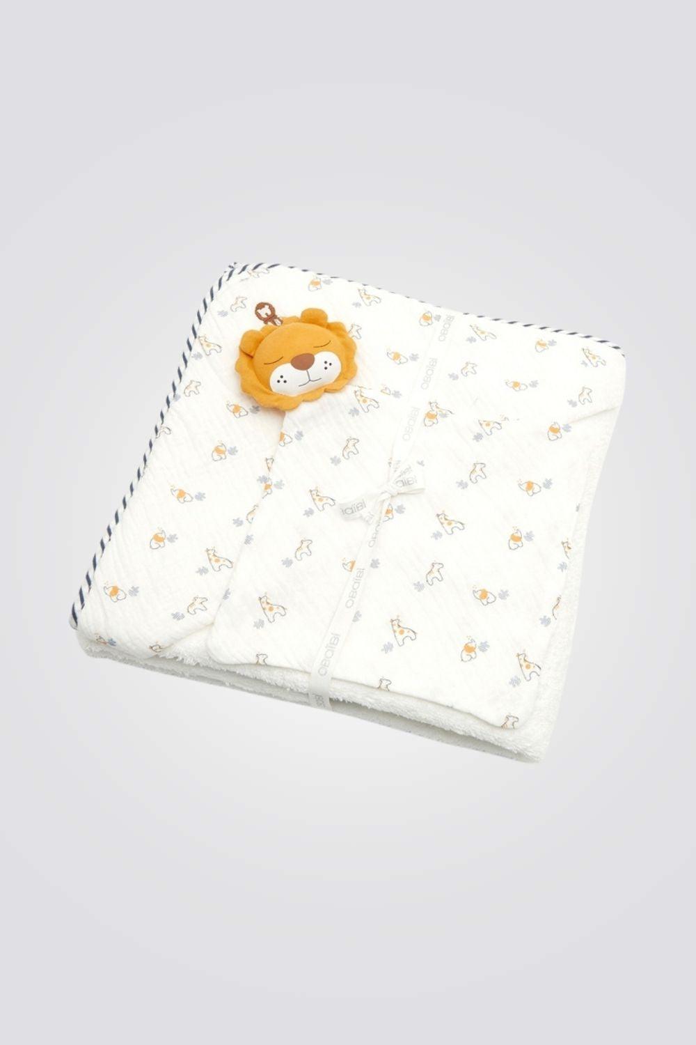 OBAIBI - מגבת עיטוף אריה לתינוקות - MASHBIR//365