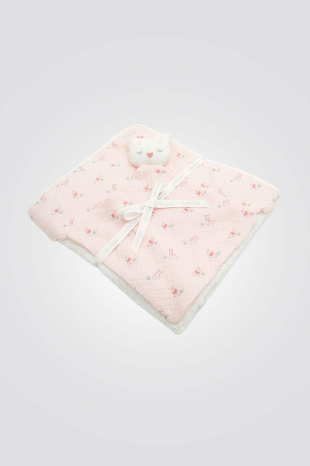 OBAIBI - מגבת עיטוף הדפס ג'ירפות לתינוקות - MASHBIR//365