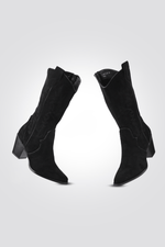 LADY COMFORT - מגף בוקרים בצבע שחור - MASHBIR//365