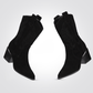 KENNETH COLE - מגף בוקרים זמש קצר בצבע שחור - MASHBIR//365