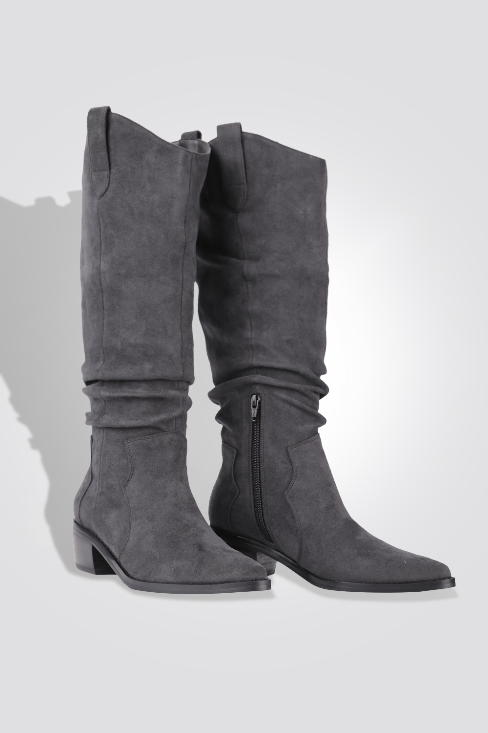 LADY COMFORT - מגף כיווצים בצבע אפור - MASHBIR//365