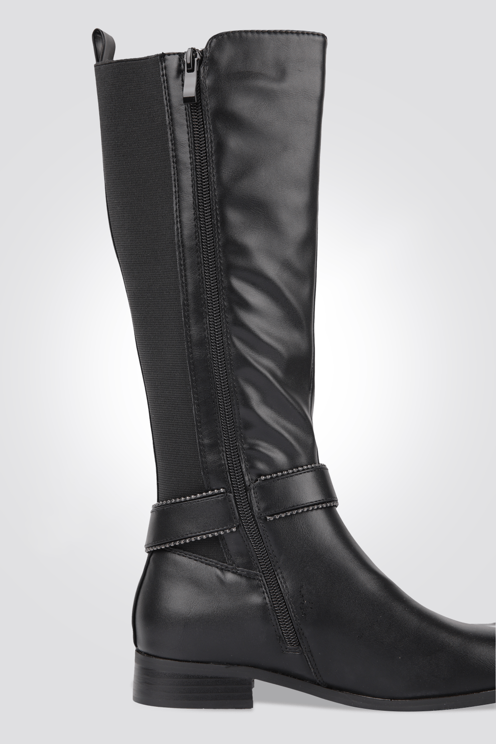 LADY COMFORT - מגף עקב+לייקרה בצבע שחור - MASHBIR//365