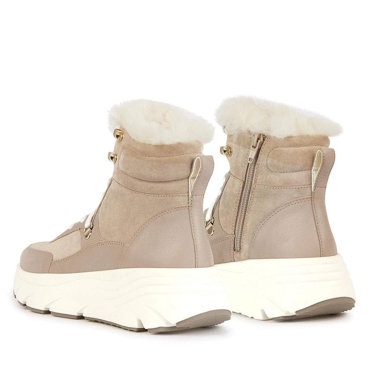 GEOX - מגף לנשים DIAMANTA D בצבע חאקי - MASHBIR//365