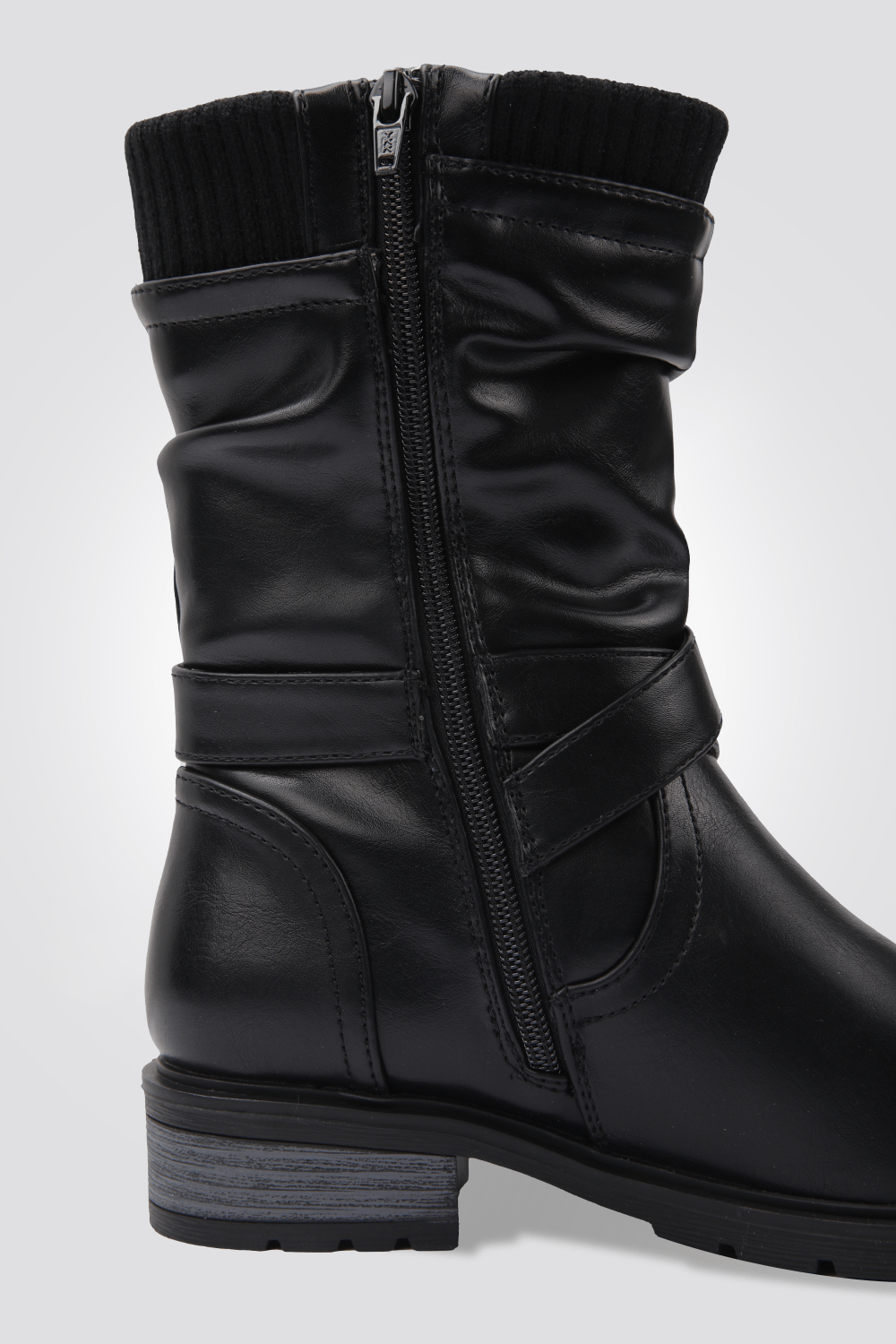 LADY COMFORT - מגף לנשים עם רצועות בצבע שחור - MASHBIR//365