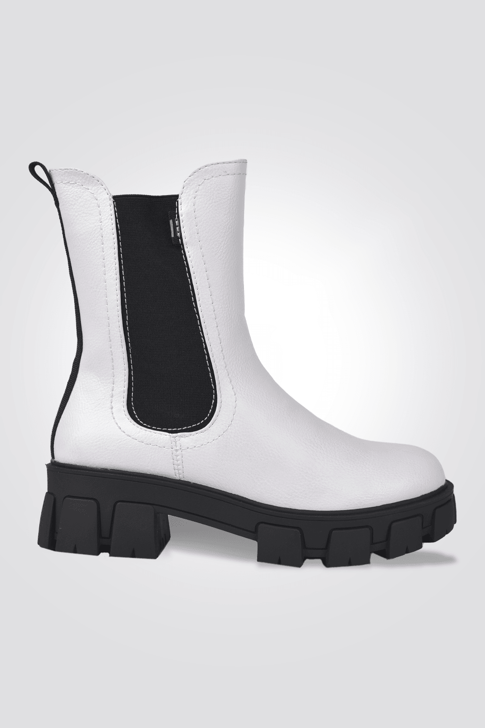 LADY COMFORT - מגף עם גומי בצבע לבן - MASHBIR//365