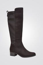 LADY COMFORT - מגף עם לייקרה אחורי בצבע שחור - MASHBIR//365