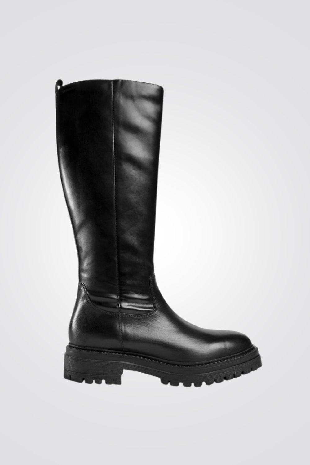 GEOX - מגף מעור D IRIDEA C בצבע שחור - MASHBIR//365