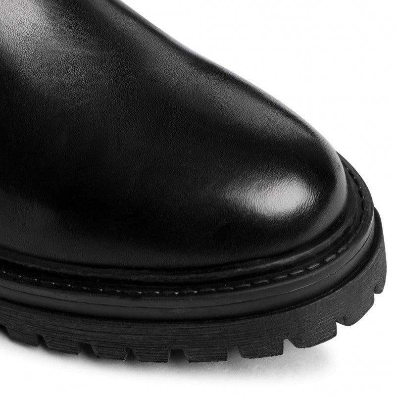 GEOX - מגף מעור D IRIDEA C בצבע שחור - MASHBIR//365